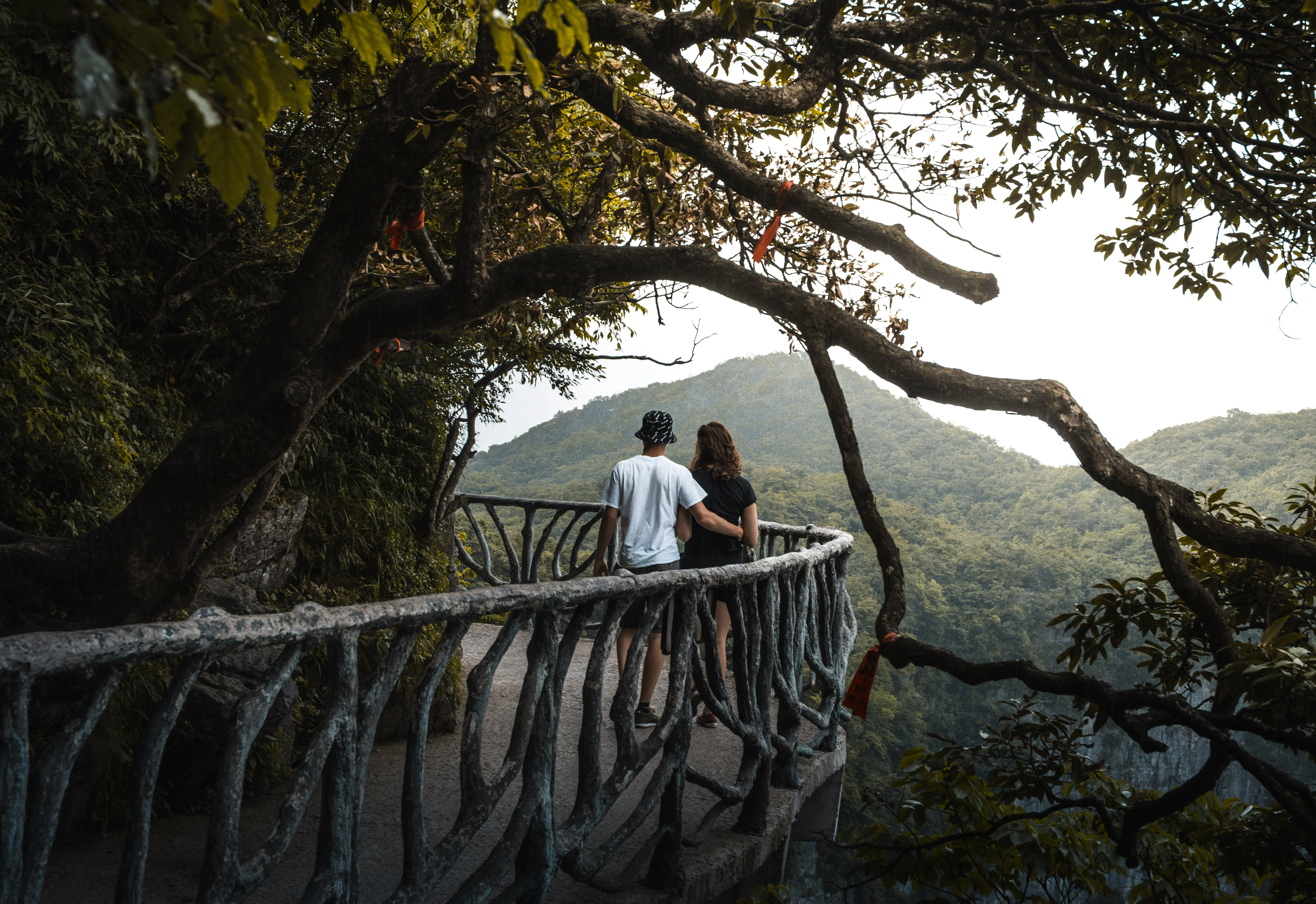 Exploring the Harmonious Balance of Man and Nature in Zhangjiajie Image 1