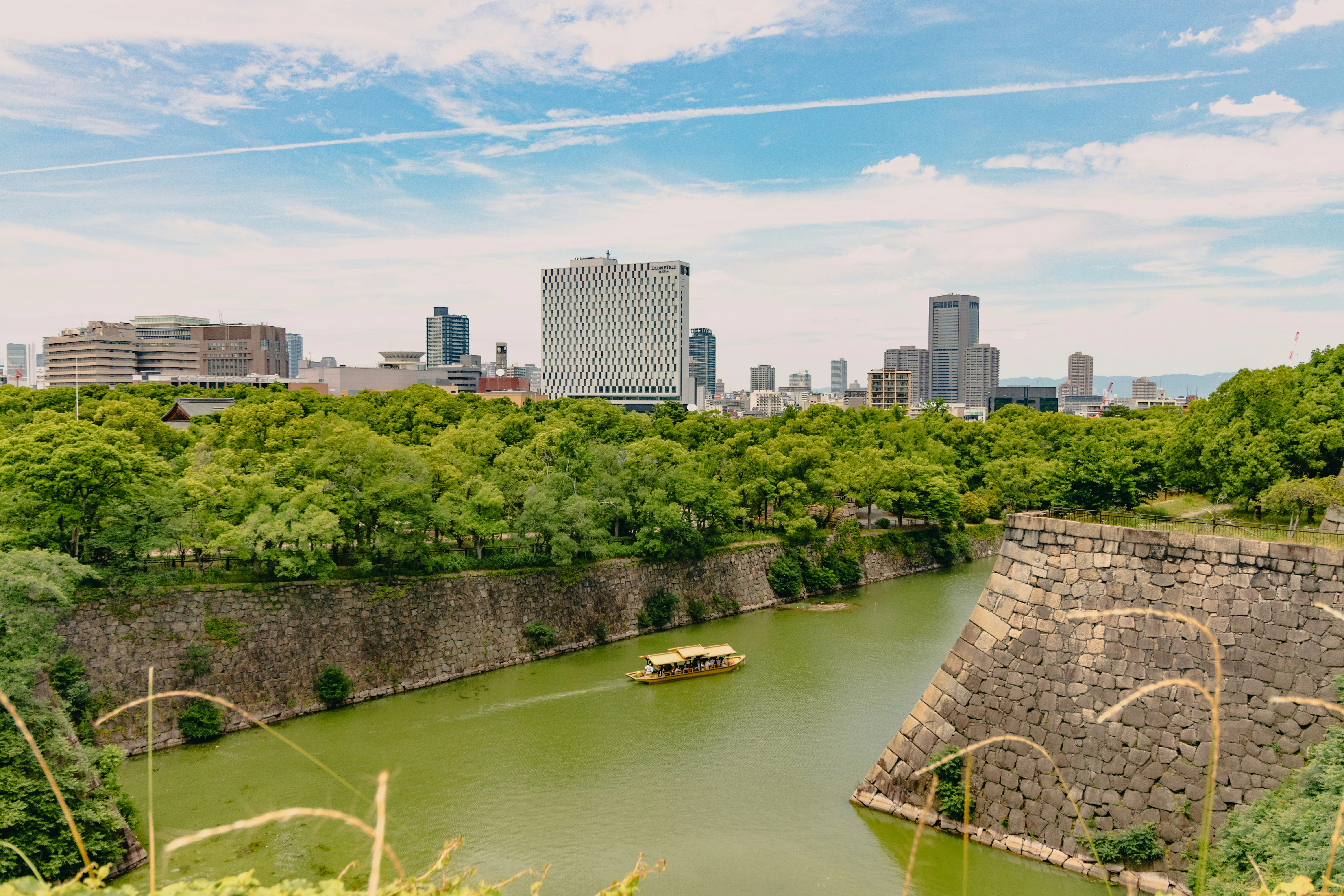 Climbing the Heights: The Majestic View from Osaka Castle's Turrets Image 2