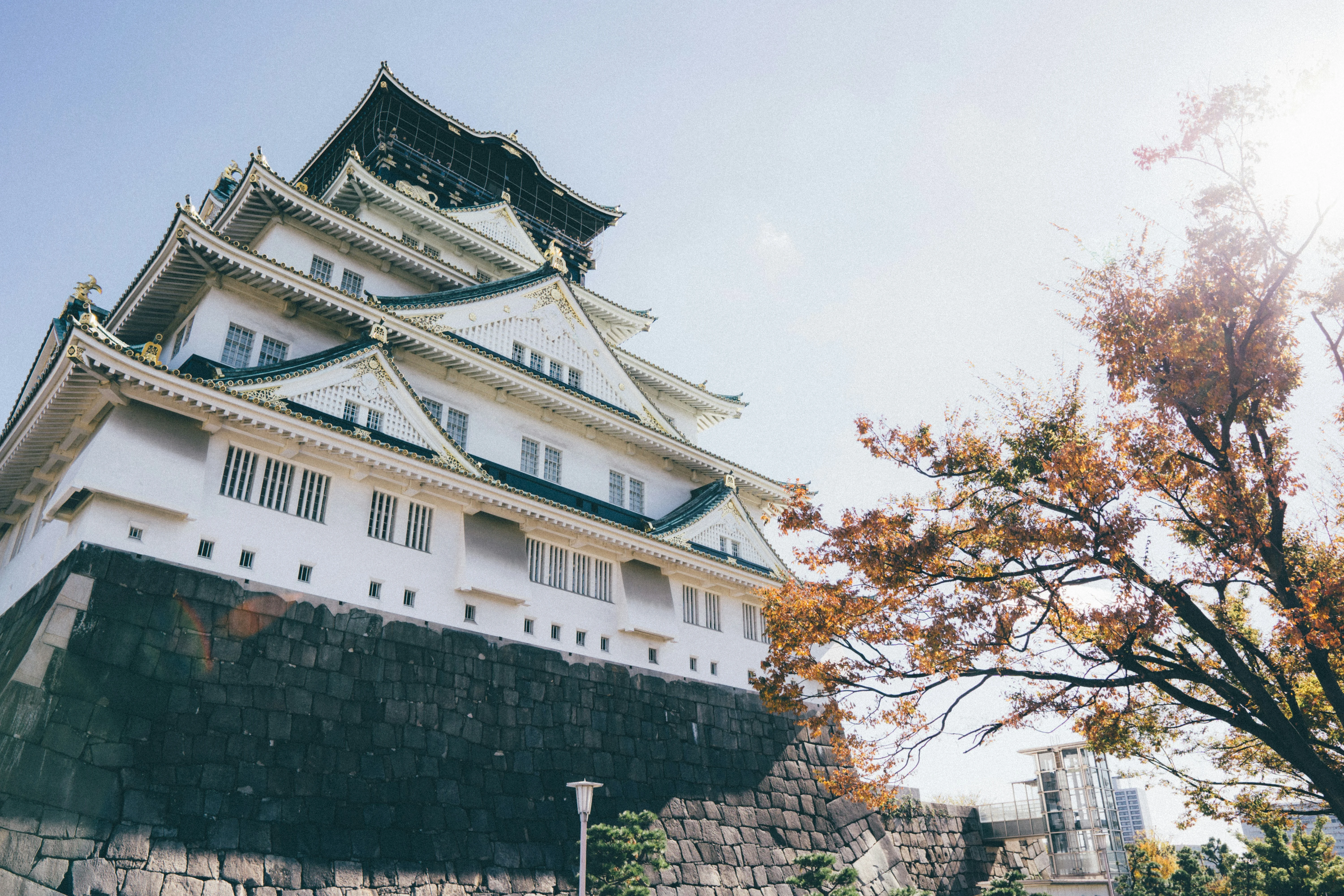 Climbing the Heights: The Majestic View from Osaka Castle's Turrets